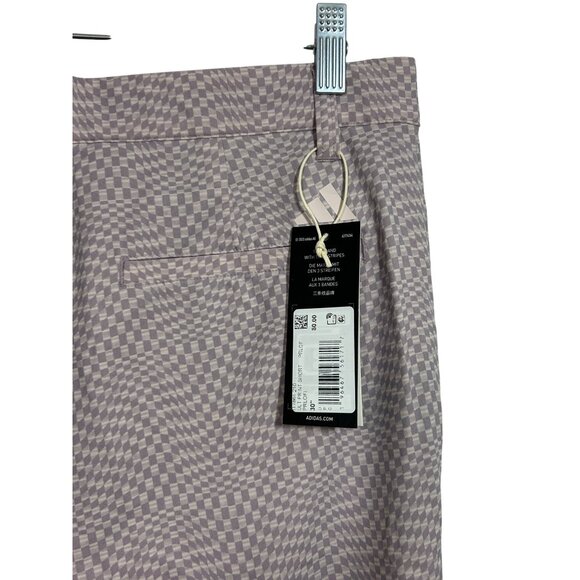 Adidas Men’s Golf Shorts 30” Lavender Geometric Ultimate 365 Print IT7861 Logo - Picture 13 of 16